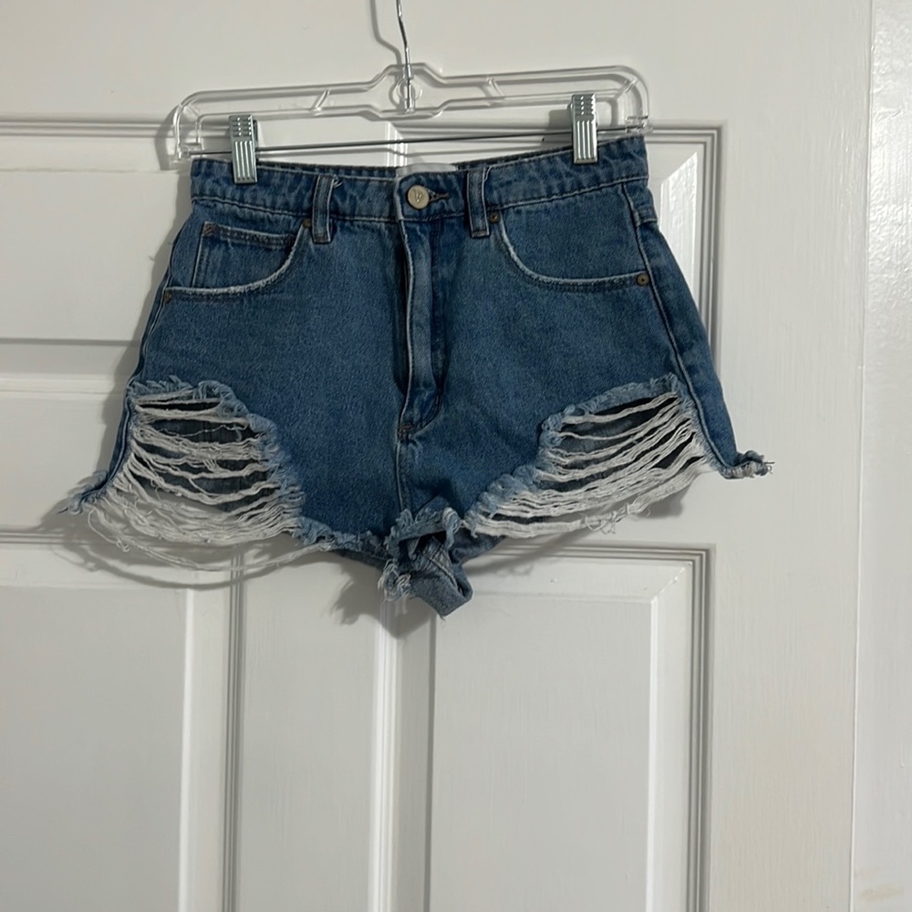 A brand denim jean shorts